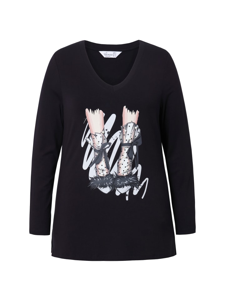 Футболка MIAMODA Shirt, черный
Футболка MIAMODA Shirt, черный