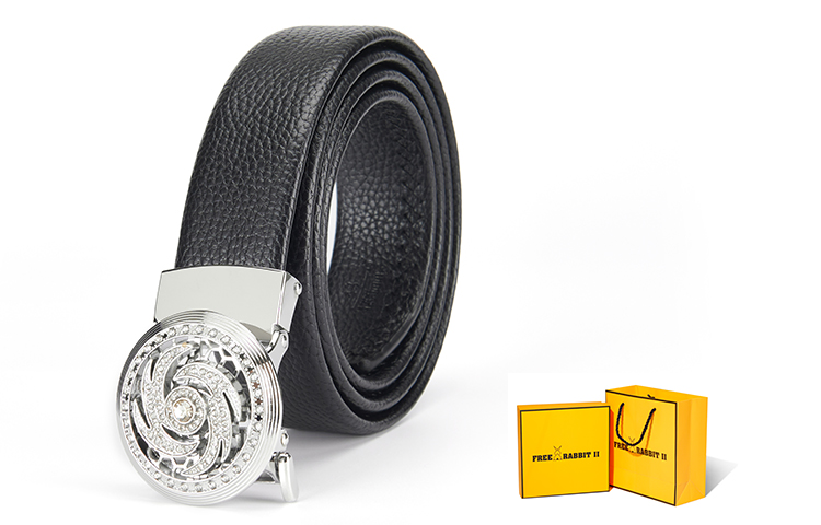 FREE RABBITⅡ Мужской кожаный ремень из коровьей кожи шириной 3.5 см, Turn good luck silver + active yellow gift box
FREE RABBITⅡ Мужской кожаный ремень из коровьей кожи шириной 3.5 см, Turn good luck silver + active yellow gift box
