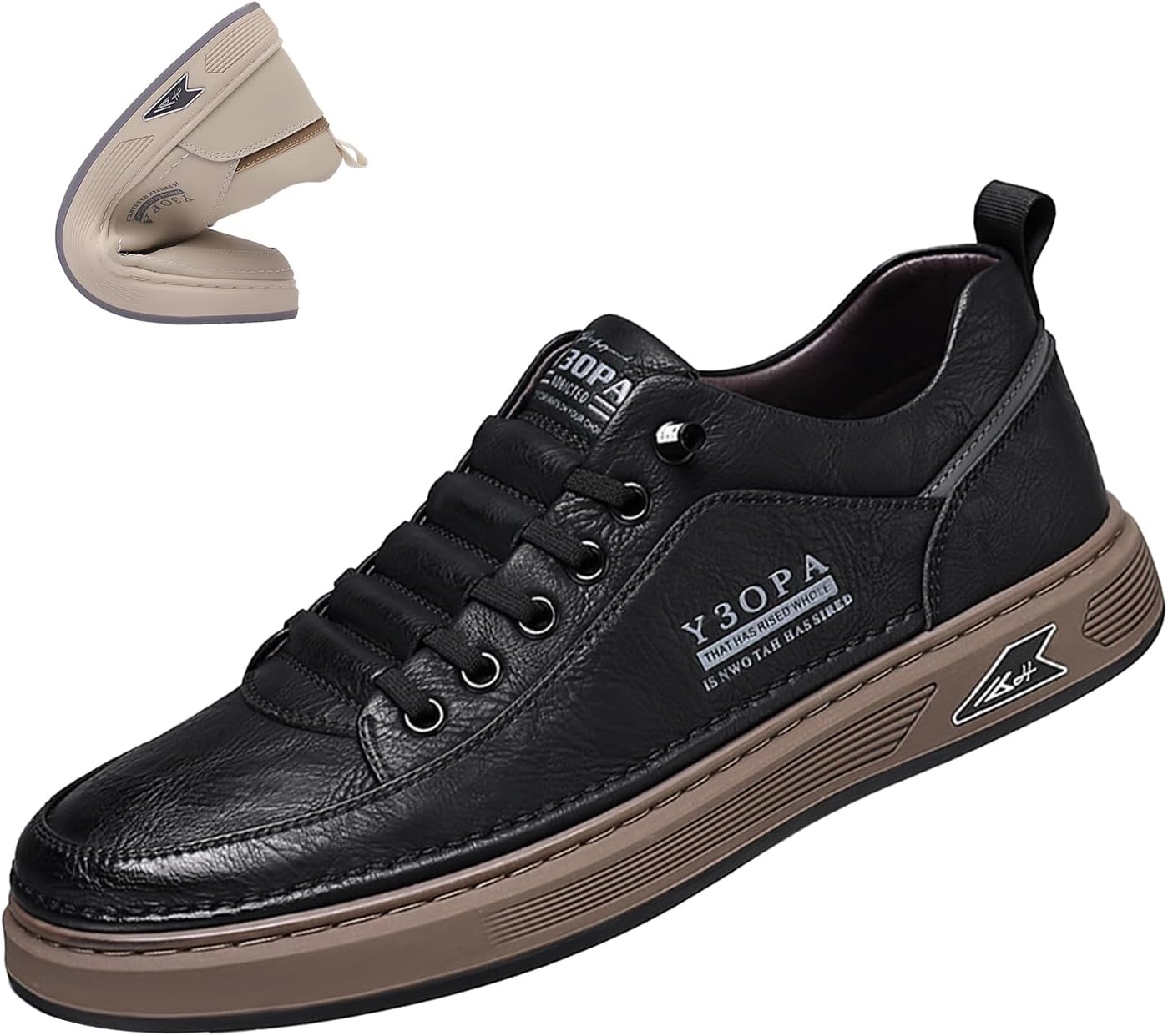 Мужские повседневные кожаные кроссовки, удобные, дышащие, нескользящие, деловые оксфорды, модные спортивные туфли без шнурков Keilinia, черный
Мужские повседневные кожаные кроссовки, удобные, дышащие, нескользящие, деловые оксфорды, модные спортивные туфли без шнурков Keilinia, черный