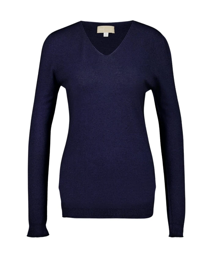 Кашемировый свитер с V-образным вырезом 120% Lino, синий
Кашемировый свитер с V-образным вырезом 120% Lino, синий