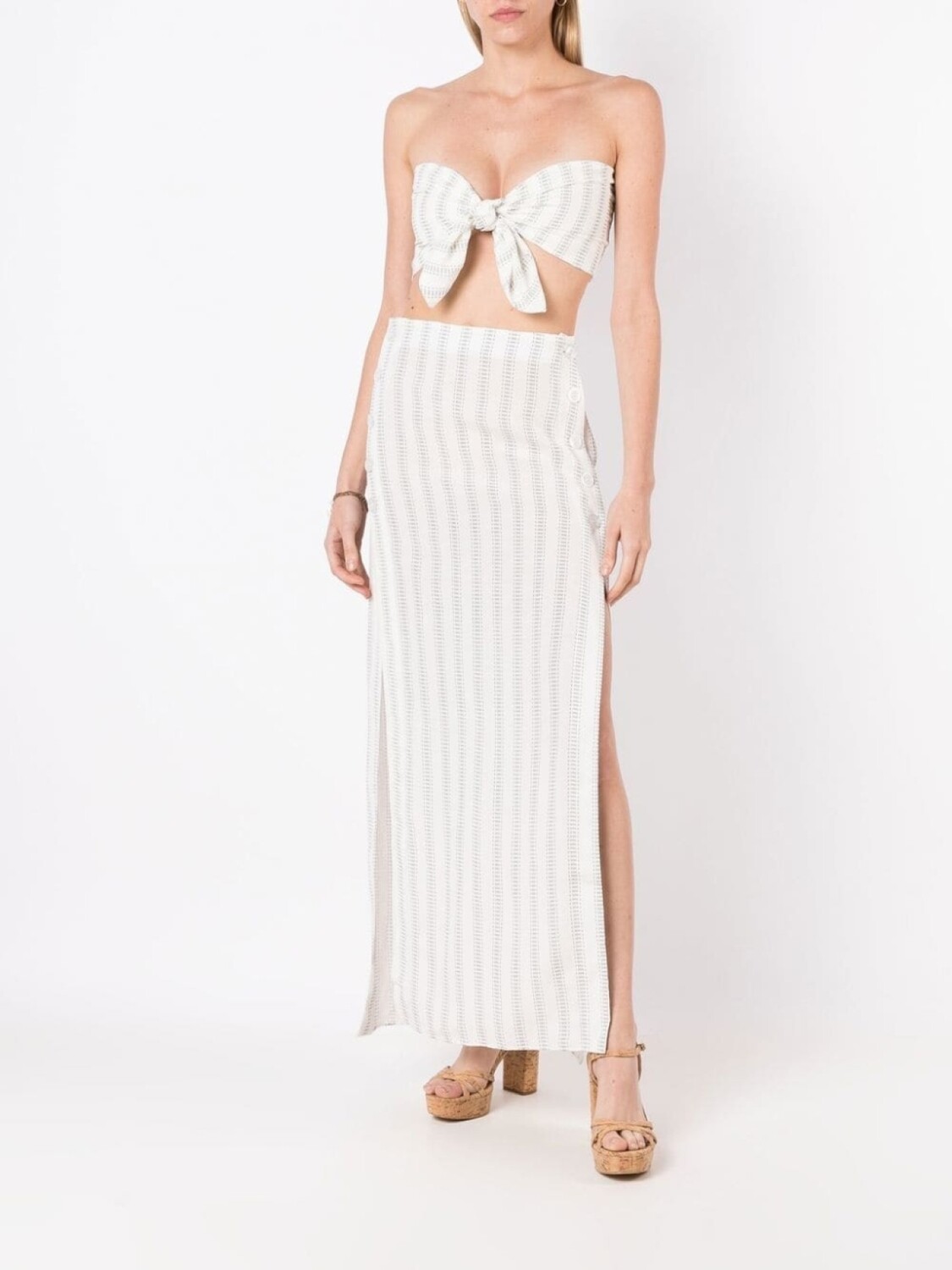 Юбка макси в полоску Amir Slama, белый
Юбка макси в полоску Amir Slama, белый