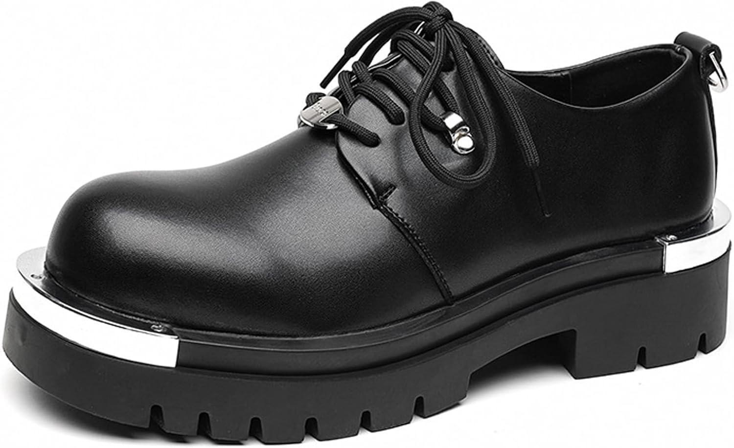 Мужские кожаные туфли-оксфорды на платформе с металлическими пряжками, модный круглый носок, шнуровка, рифленая подошва, противоскользящие, деловые туфли, подходящие для работы и мероприятий Ghibhna, черный
Мужские кожаные туфли-оксфорды на платформе с металлическими пряжками, модный круглый носок, шнуровка, рифленая подошва, противоскользящие, деловые туфли, подходящие для работы и мероприятий Ghibhna, черный