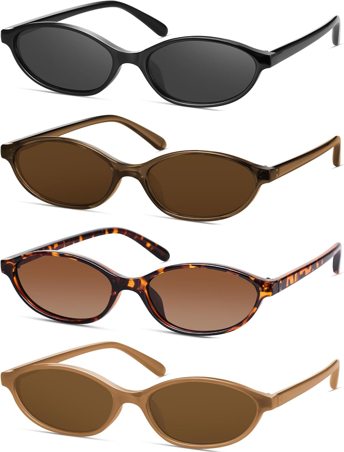 Ретро-солнцезащитные очки «кошачий глаз» овальной формы для женщин, в стиле Y2k, модные узкие солнцезащитные очки с защитой от УФ-излучения YMRFW, 4pack(black/Gray+brown/Brown+tortoise/Gradient Tea+milk Coffee Tea/Tea)
Ретро-солнцезащитные очки «кошачий глаз» овальной формы для женщин, в стиле Y2k, модные узкие солнцезащитные очки с защитой от УФ-излучения YMRFW, 4pack(black/Gray+brown/Brown+tortoise/Gradient Tea+milk Coffee Tea/Tea)