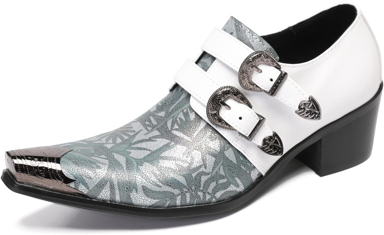 Мужские лоферы Santimon Disco Party, повседневная обувь с металлическим носком, слипоны двухцветные, мокасины, ковбойские туфли на каблуке, кожаные туфли на выпускной, летняя обувь для мужчин и мальчиков, белый
Мужские лоферы Santimon Disco Party, повседневная обувь с металлическим носком, слипоны двухцветные, мокасины, ковбойские туфли на каблуке, кожаные туфли на выпускной, летняя обувь для мужчин и мальчиков, белый