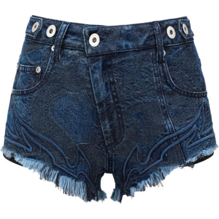 Feng Chen Wang Джинсовые шорты женские темно-синие
Feng Chen Wang Джинсовые шорты женские темно-синие