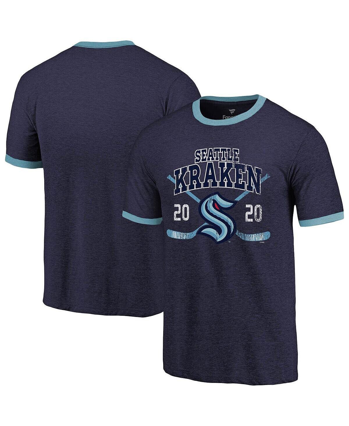 Мужская фирменная темно-синяя футболка seattle kraken buzzer beater tri-blend ringer Fanatics, синий
Мужская фирменная темно-синяя футболка seattle kraken buzzer beater tri-blend ringer Fanatics, синий