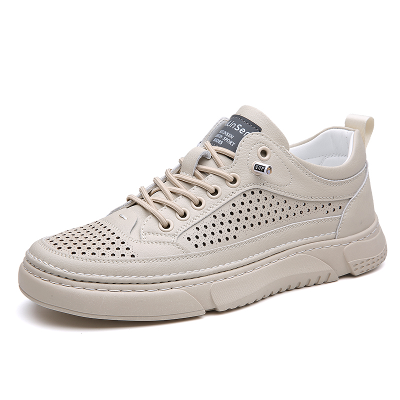 Антискользящие износостойкие мужские скейтерские кеды Mulinsen бежевые с перфорацией
Антискользящие износостойкие мужские скейтерские кеды Mulinsen бежевые с перфорацией