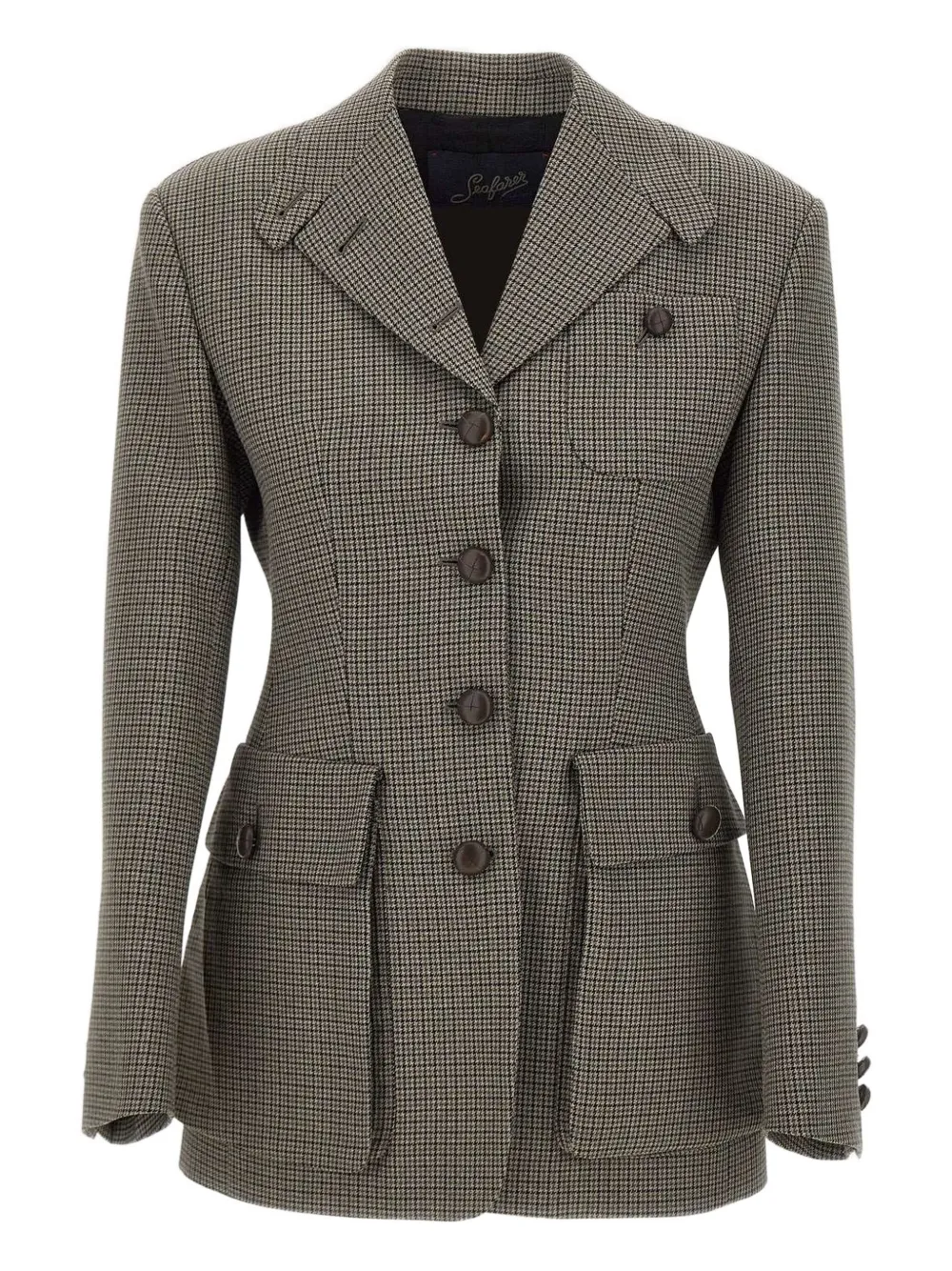 Блейзер в ломаную клетку Seafarer, коричневый
Блейзер в ломаную клетку Seafarer, коричневый