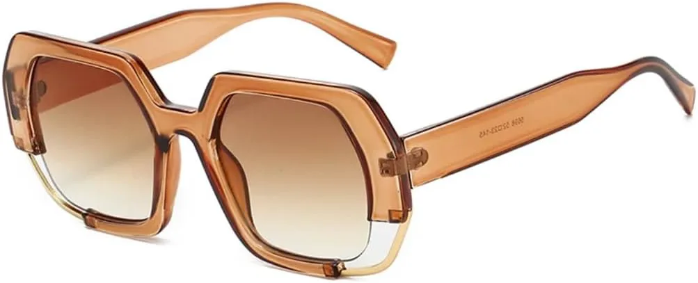 Солнцезащитные очки Polygon Square для женщин, модные градиентные очки с защитой от УФ-излучения UV400 для мужчин, прозрачная оправа TVTBBVV, Tea Tea Gradient
Солнцезащитные очки Polygon Square для женщин, модные градиентные очки с защитой от УФ-излучения UV400 для мужчин, прозрачная оправа TVTBBVV, Tea Tea Gradient