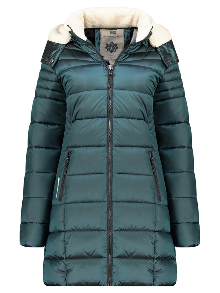 Geographical Norway Стеганое пальто «Каренн» бензинового цвета
Geographical Norway Стеганое пальто «Каренн» бензинового цвета