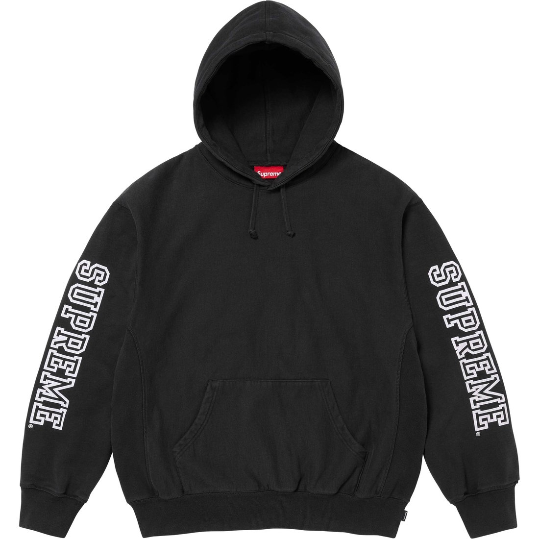 Колледж свитшот с капюшоном и рукавами Supreme, черный
Колледж свитшот с капюшоном и рукавами Supreme, черный