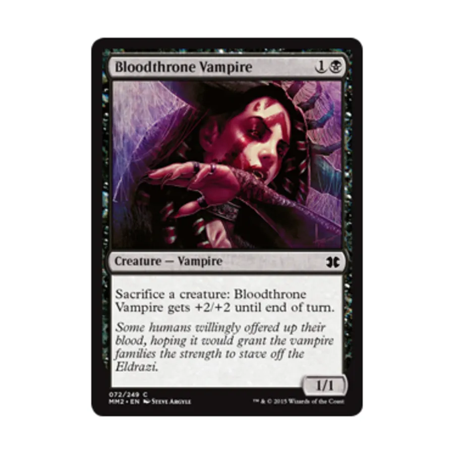 CCG Вампир Кровавого Трона (клавиша C), MTG - Modern Masters 2015
CCG Вампир Кровавого Трона (клавиша C), MTG - Modern Masters 2015