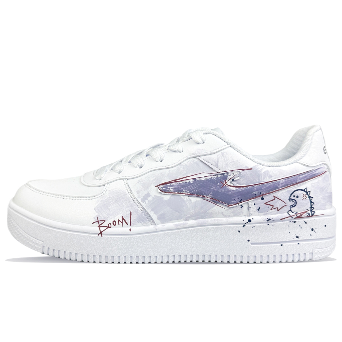 Erke Скейтборд кроссовки мужские бело-фиолетовые нескользящие износостойкие дышащие, цвет White Purple
Erke Скейтборд кроссовки мужские бело-фиолетовые нескользящие износостойкие дышащие, цвет White Purple