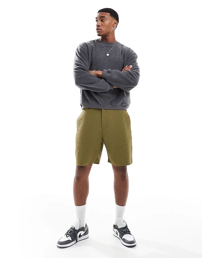 Шорты из сирсакера PS Paul Smith оливкового цвета
Шорты из сирсакера PS Paul Smith оливкового цвета