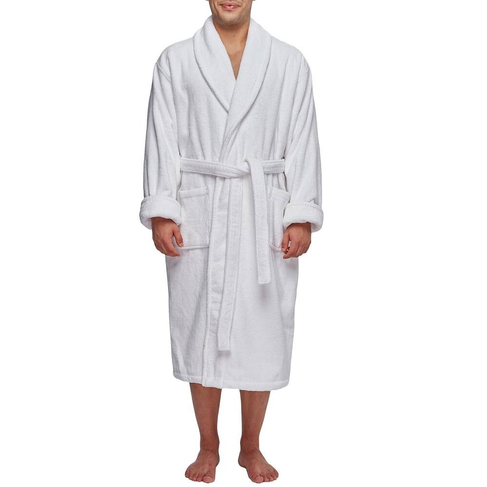 Мужской халат из тяжелого махрового хлопка для отеля, халат с шалевым воротником ARUS, белый
Мужской халат из тяжелого махрового хлопка для отеля, халат с шалевым воротником ARUS, белый