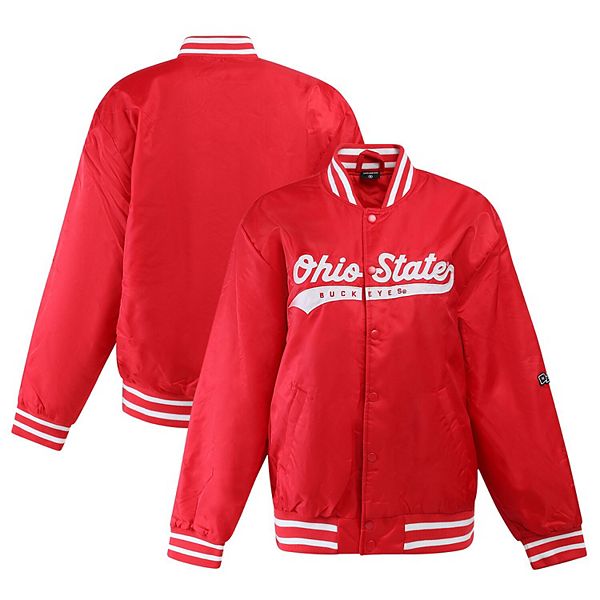 Женская куртка scarlet ohio state buckeyes a-game varsity на молнии Hype And Vice
Женская куртка scarlet ohio state buckeyes a-game varsity на молнии Hype And Vice