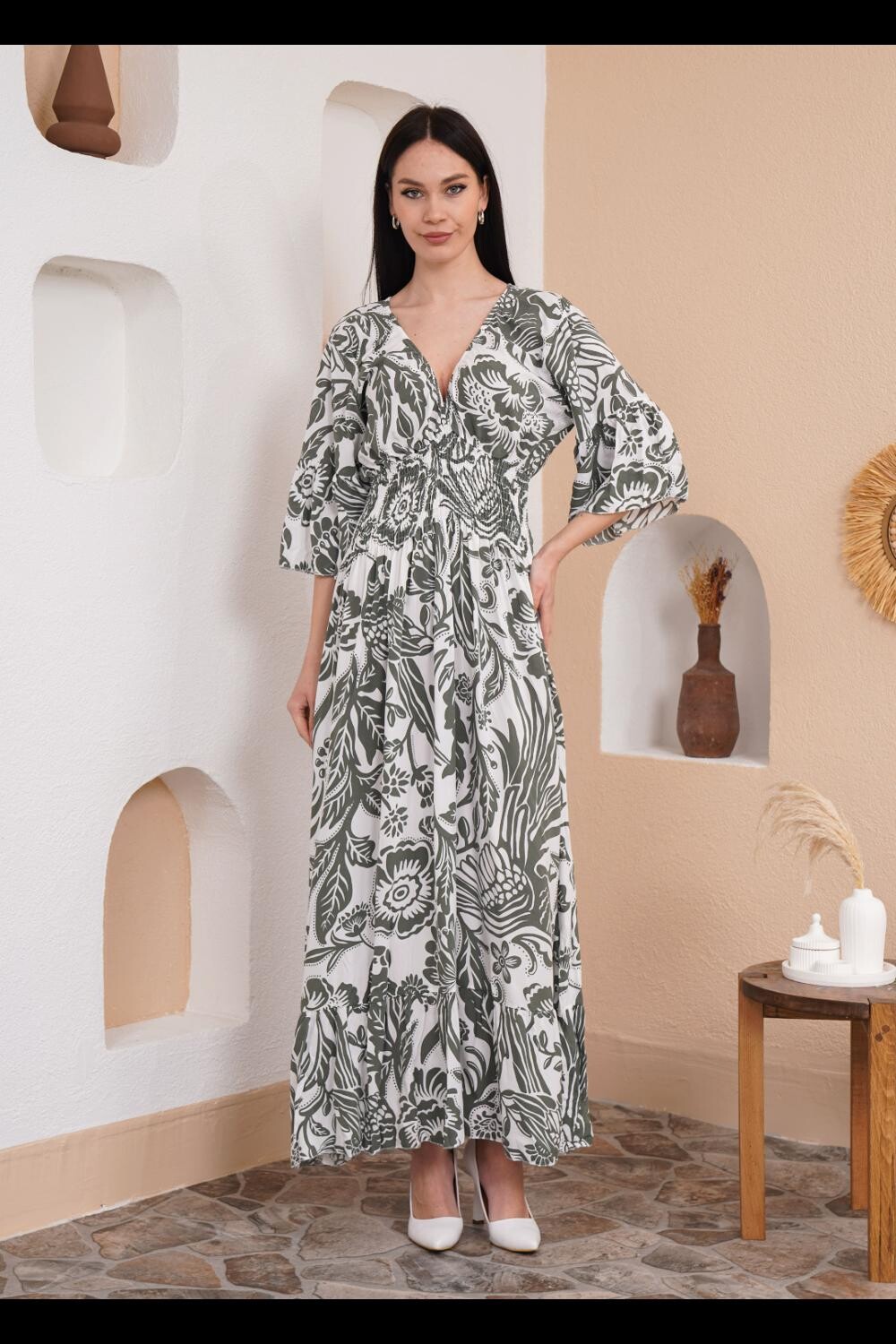 Платье макси с цветочным принтом и V-образным вырезом на талии HOXTON GAL, хаки, Серый, Платье макси с цветочным принтом и V-образным вырезом на талии HOXTON GAL, хаки
Платье макси с цветочным принтом и V-образным вырезом на талии HOXTON GAL, хаки, Серый, Платье макси с цветочным принтом и V-образным вырезом на талии HOXTON GAL, хаки