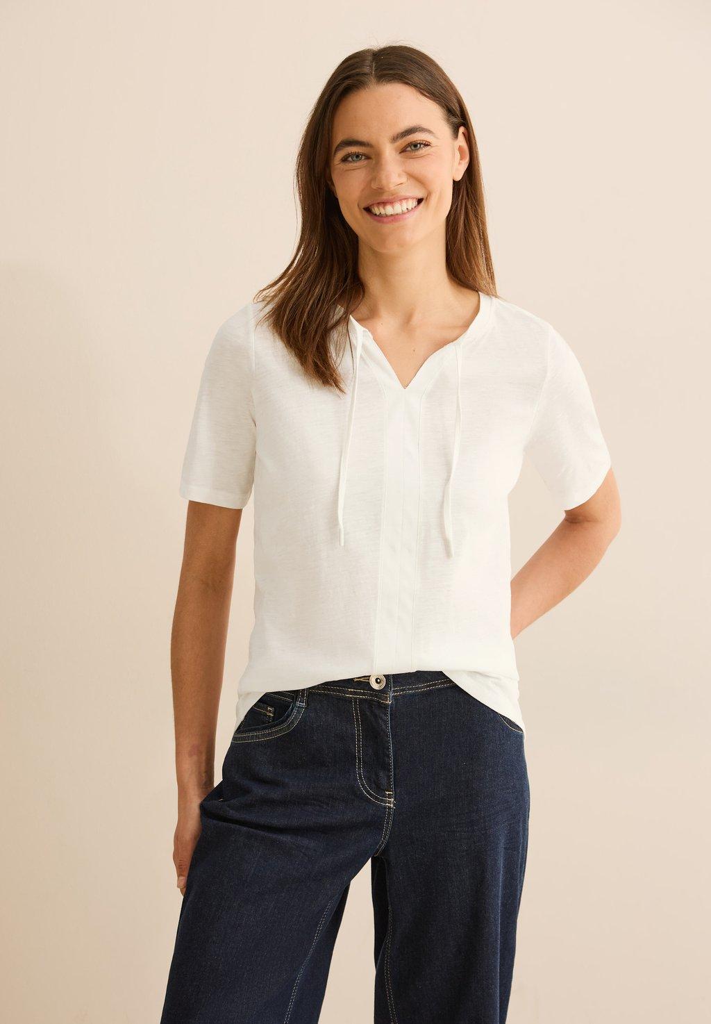 Базовая футболка Cecil, кремовый
Базовая футболка Cecil, кремовый