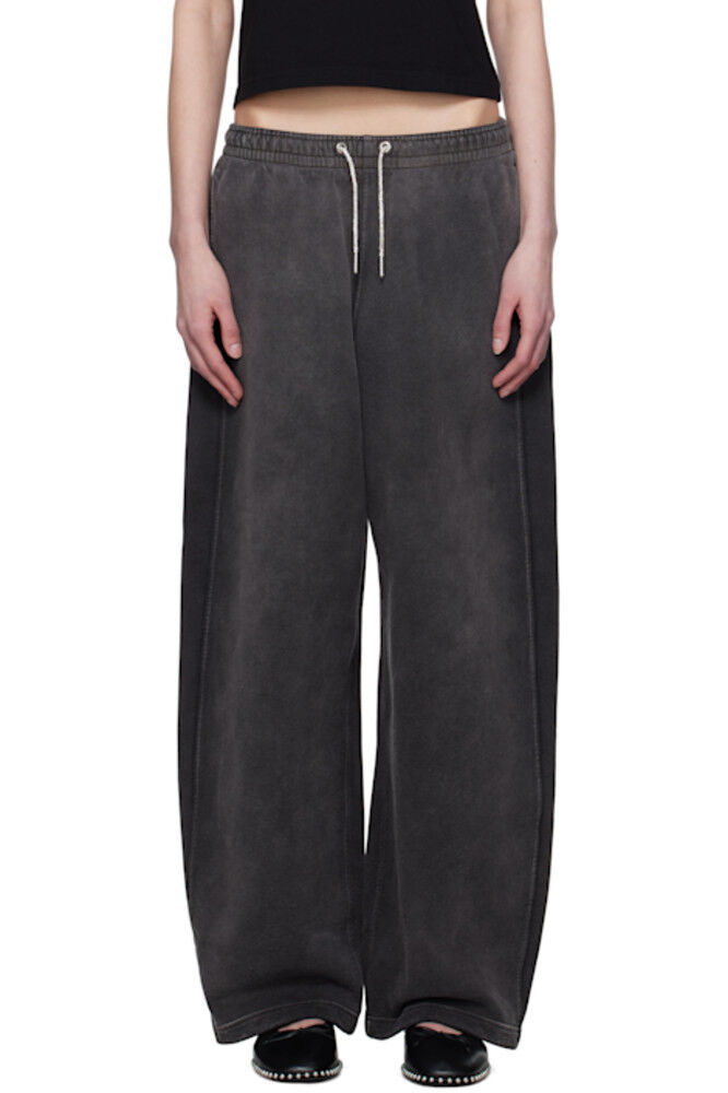 Серые спортивные штаны с завязками на шнурке с кристаллами Hotfix alexanderwang.t
Серые спортивные штаны с завязками на шнурке с кристаллами Hotfix alexanderwang.t