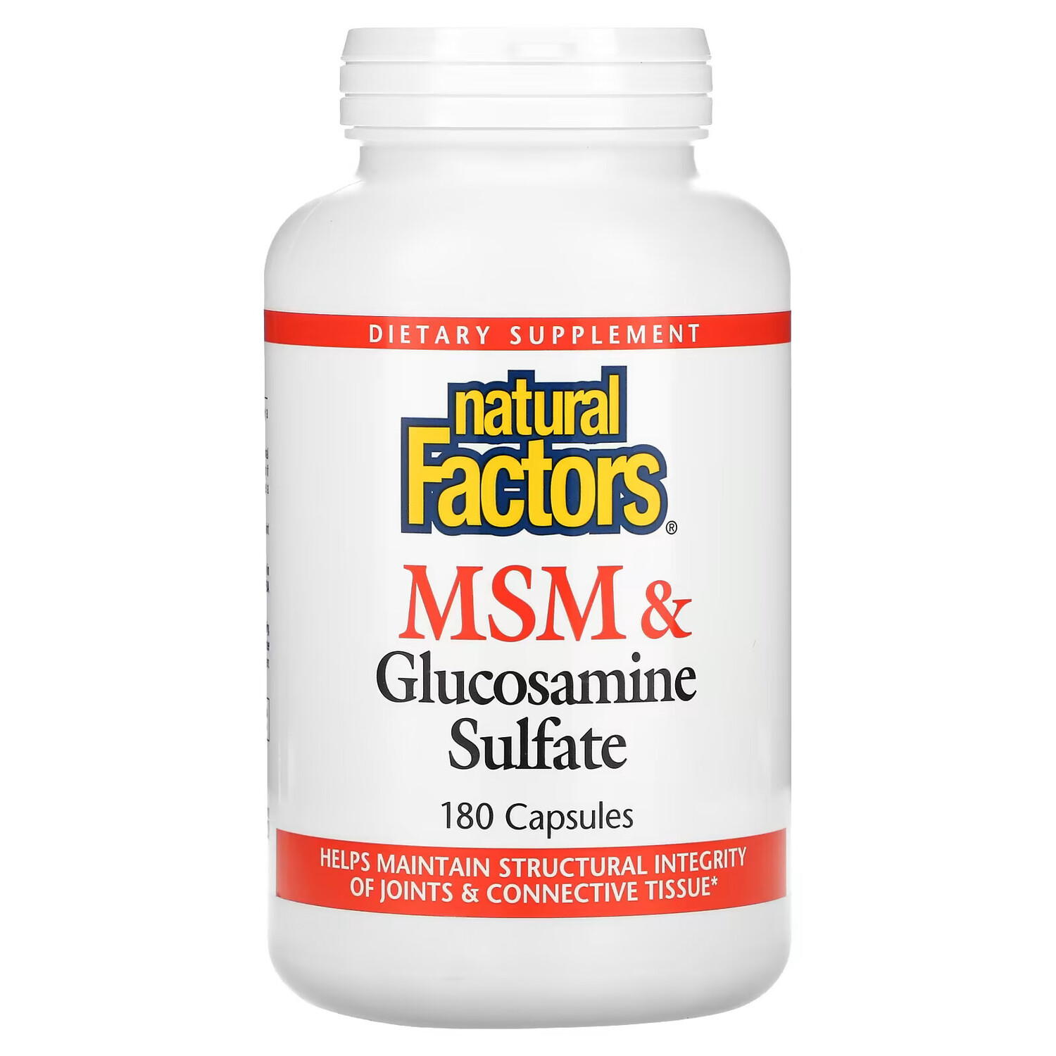 Natural Factors, МСМ и глюкозамин сульфат, 180 капсул
Natural Factors, МСМ и глюкозамин сульфат, 180 капсул