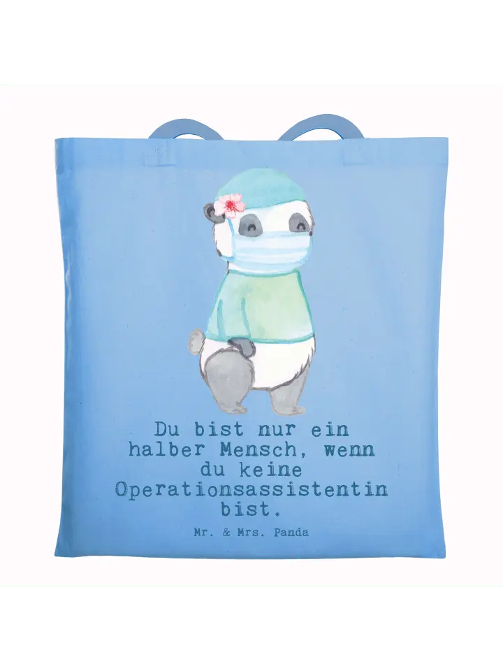 Сумка для переноски Mr & Mrs Panda Operationsassistentin Herz, небесно-синий
Сумка для переноски Mr & Mrs Panda Operationsassistentin Herz, небесно-синий