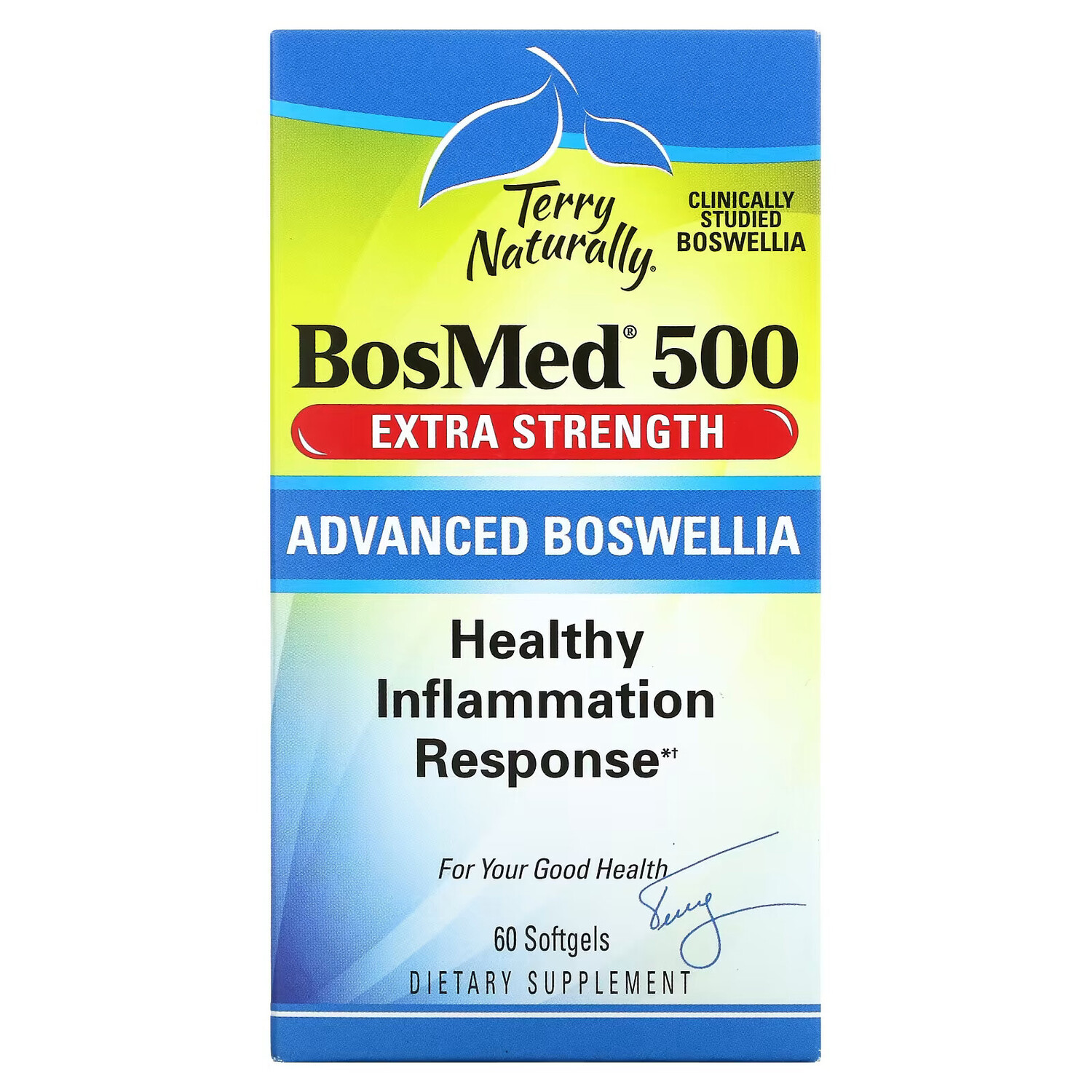 Terry Naturally, BosMed 500, усиленного действия, босвеллия повышенной эффективности, 500 мг, 60 мягких таблеток
Terry Naturally, BosMed 500, усиленного действия, босвеллия повышенной эффективности, 500 мг, 60 мягких таблеток