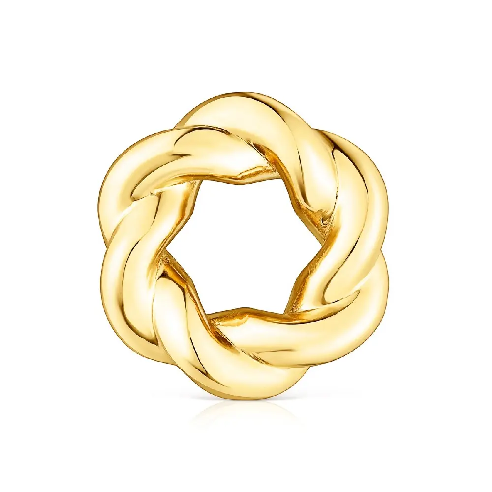 Подвеска Tous L Twisted Donut, позолоченное серебро 
Подвеска Tous L Twisted Donut, позолоченное серебро