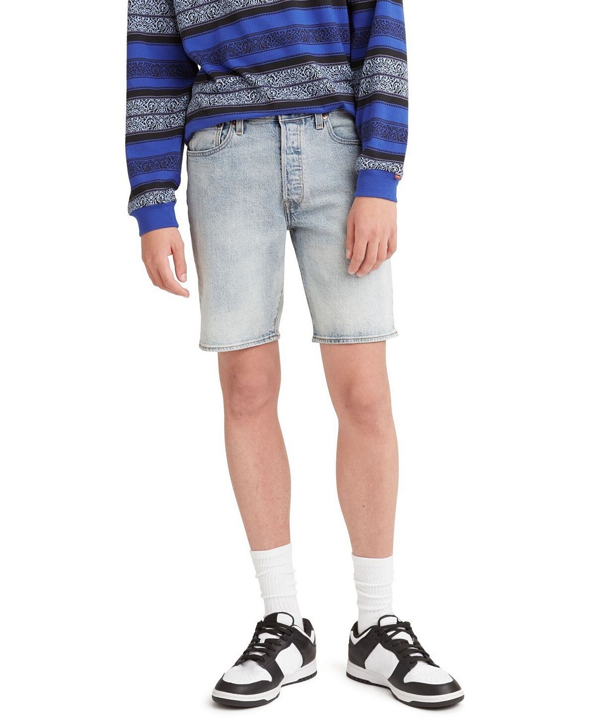 Мужские эластичные джинсовые шорты 501 original с подолом Levi's
Мужские эластичные джинсовые шорты 501 original с подолом Levi's