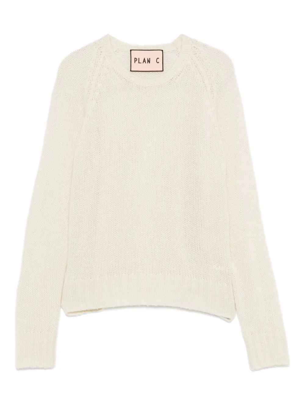 Свитер с круглым вырезом Plan C, белый
Свитер с круглым вырезом Plan C, белый