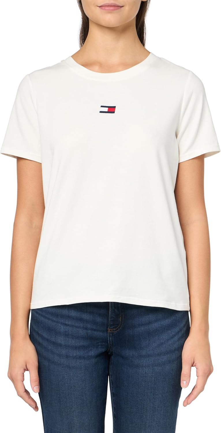 Женская футболка с коротким рукавом и вышитым логотипом Tommy Hilfiger, Eggshell, Бежевый, Женская футболка с коротким рукавом и вышитым логотипом Tommy Hilfiger, Eggshell
Женская футболка с коротким рукавом и вышитым логотипом Tommy Hilfiger, Eggshell, Бежевый, Женская футболка с коротким рукавом и вышитым логотипом Tommy Hilfiger, Eggshell