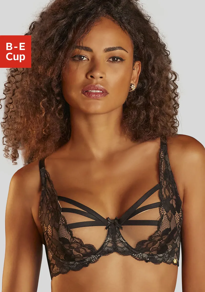 Бюстгальтер JETTE на косточках, с интересным дизайном лент, сексуальное женское белье, нижнее белье, черный 
Бюстгальтер JETTE на косточках, с интересным дизайном лент, сексуальное женское белье, нижнее белье, черный