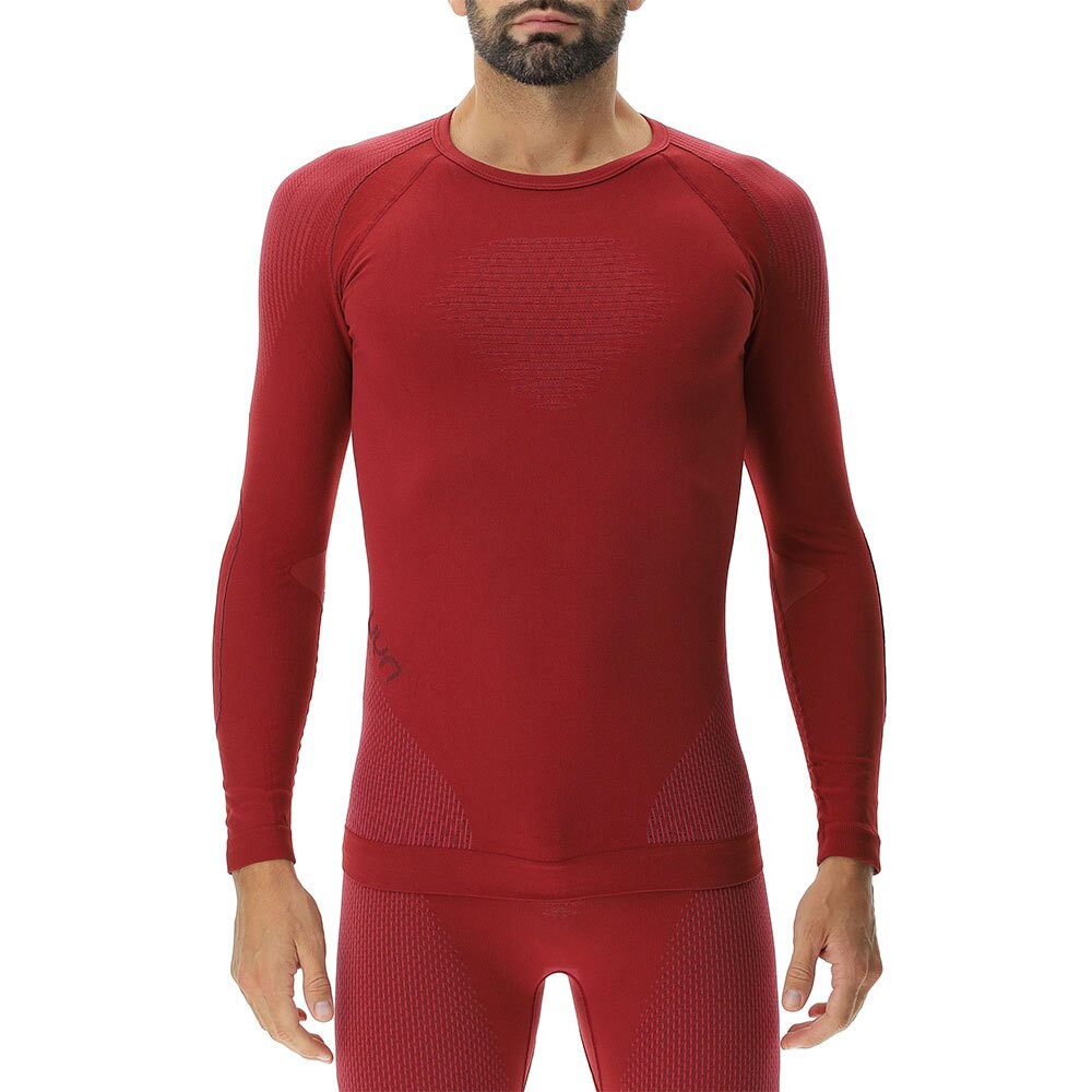 Базовый слой с длинным рукавом UYN Evolutyon, красный 
Базовый слой с длинным рукавом UYN Evolutyon, красный