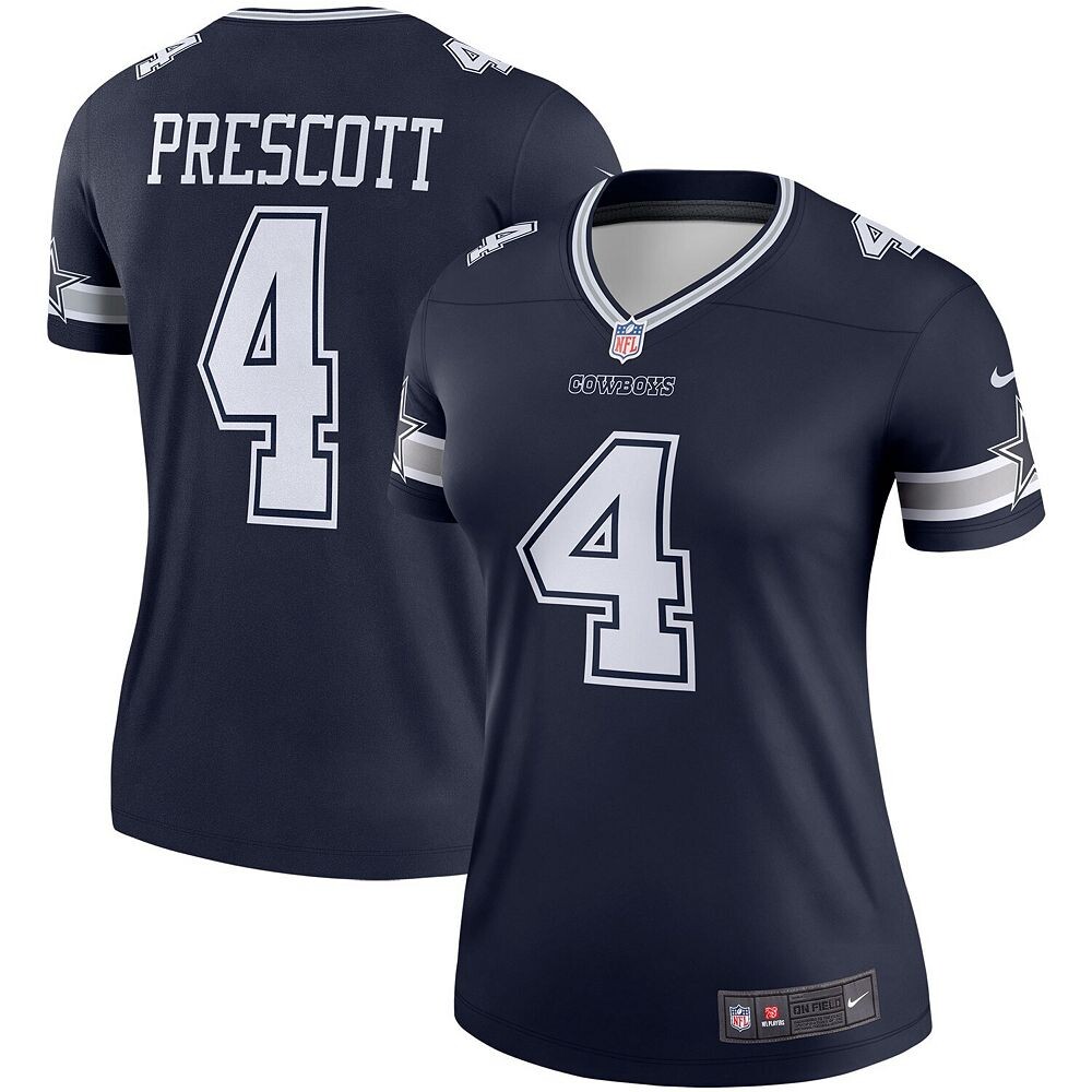 Женская темно-синяя майка Nike Dak Prescott Dallas Cowboys Legend Player, цвет Cow Navy
Женская темно-синяя майка Nike Dak Prescott Dallas Cowboys Legend Player, цвет Cow Navy