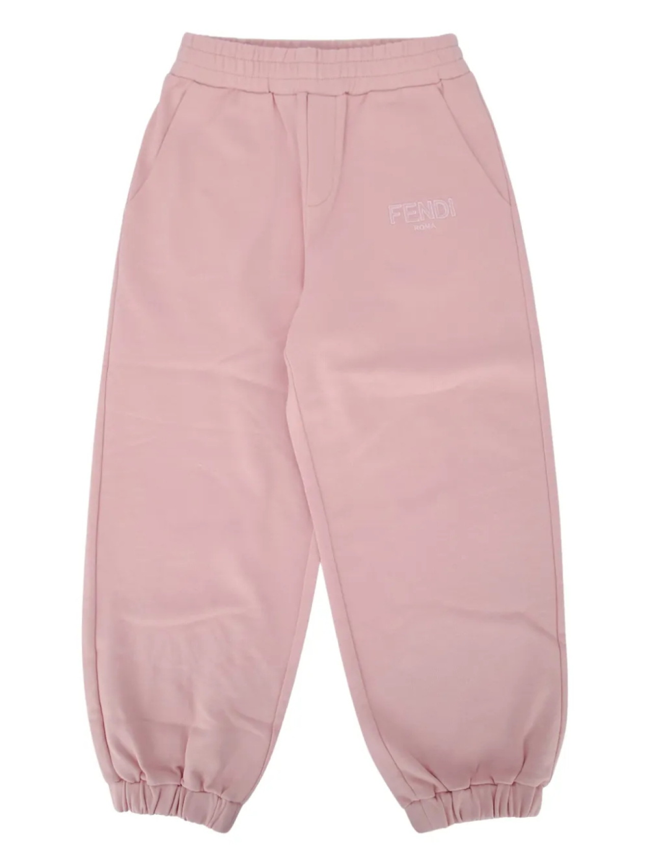 Брюки с вышитым логотипом Fendi Kids, розовый 
Брюки с вышитым логотипом Fendi Kids, розовый