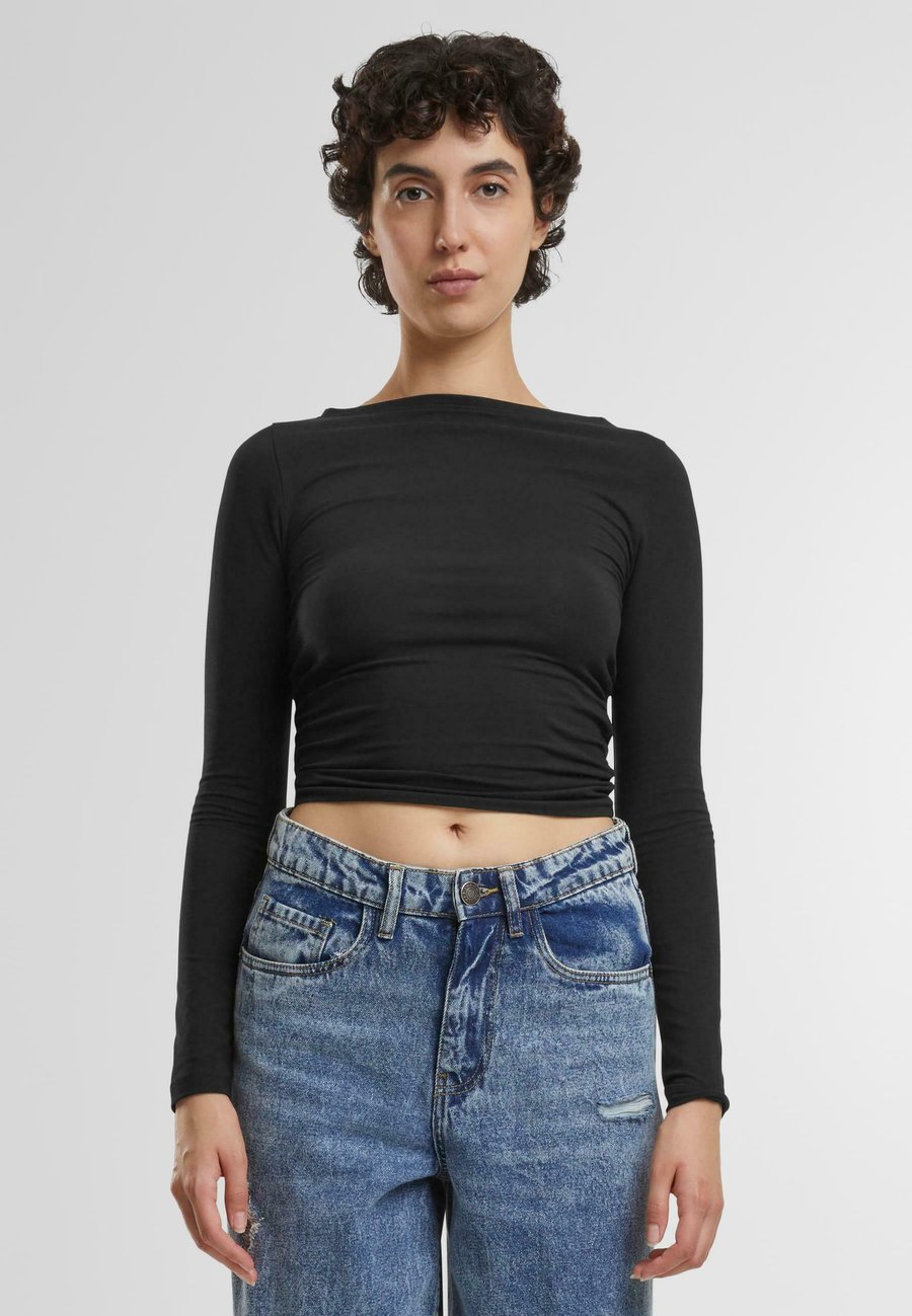Топ Urban Classics Long sleeved top, Black
Топ Urban Classics Long sleeved top, Black