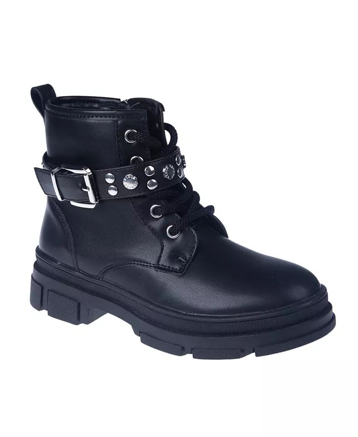 Ботинки для маленьких и больших девочек со шнуровкой, заклепками и логотипом Vince Camuto, черный
Ботинки для маленьких и больших девочек со шнуровкой, заклепками и логотипом Vince Camuto, черный