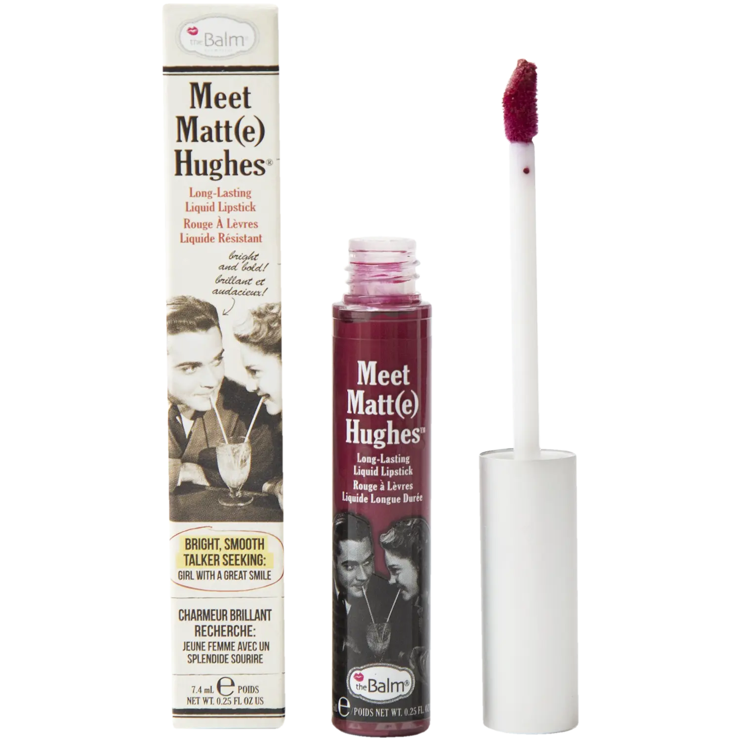 Жидкая губная помада романтическая The Balm Meet Matt(E) Hughes, 7,4 мл
Жидкая губная помада романтическая The Balm Meet Matt(E) Hughes, 7,4 мл