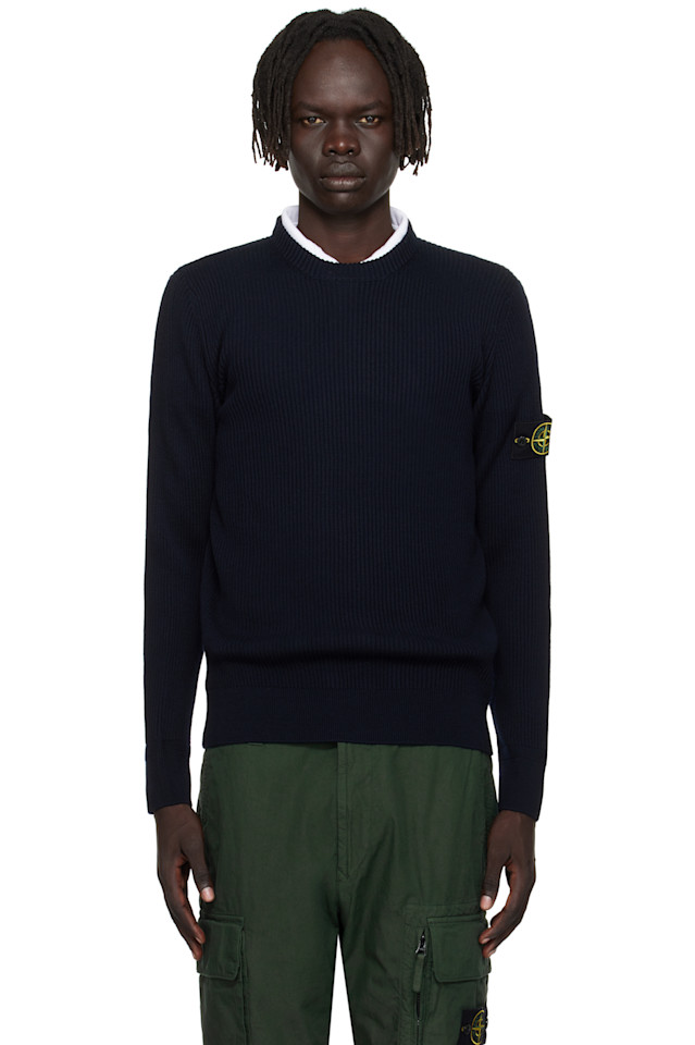 Stone Island Свитер из шерсти Navy 5100053 с ребристой отделкой, модель RWS
Stone Island Свитер из шерсти Navy 5100053 с ребристой отделкой, модель RWS