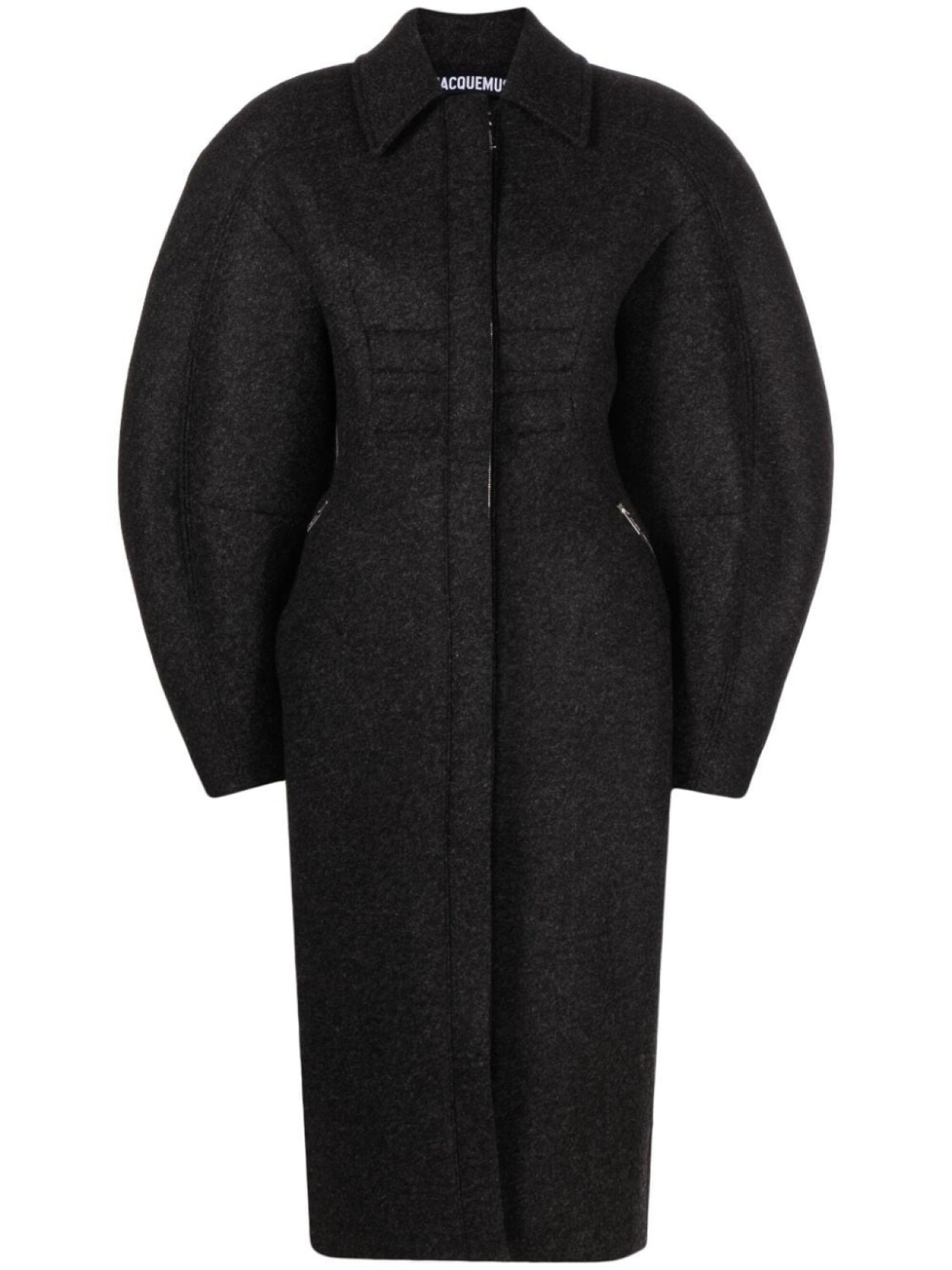 Jacquemus пальто миди Le Manteau Croissant, серый
Jacquemus пальто миди Le Manteau Croissant, серый