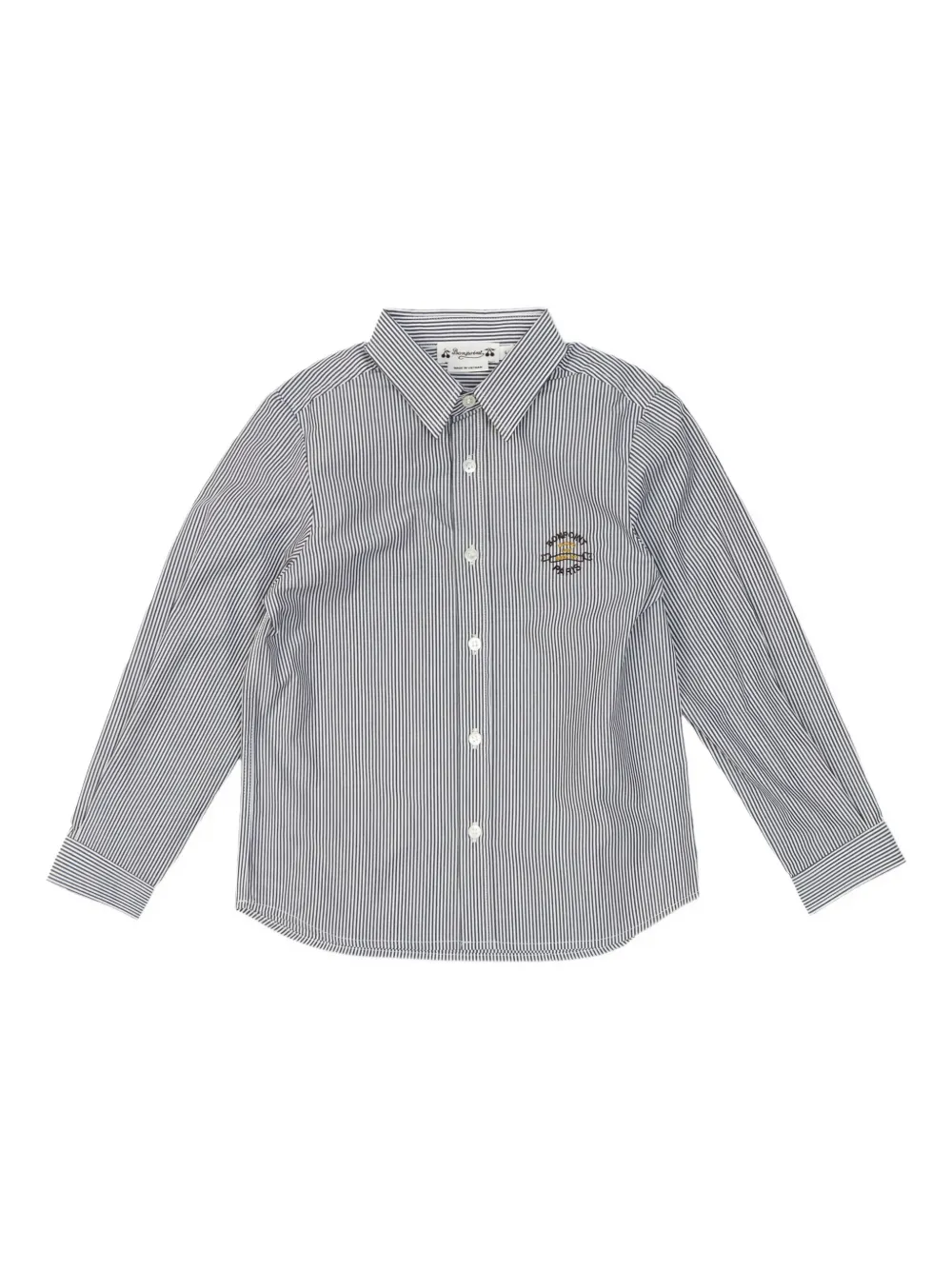 Полосатая рубашка на пуговицах Bonpoint, синий
Полосатая рубашка на пуговицах Bonpoint, синий