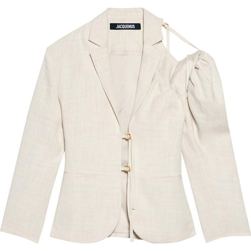 Блейзер Jacquemus La Veste Galliga, серовато-белый
Блейзер Jacquemus La Veste Galliga, серовато-белый