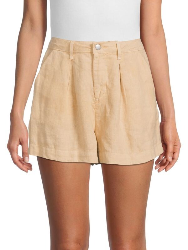 Плиссированные льняные шорты zahari L'AGENCE Sand
Плиссированные льняные шорты zahari L'AGENCE Sand