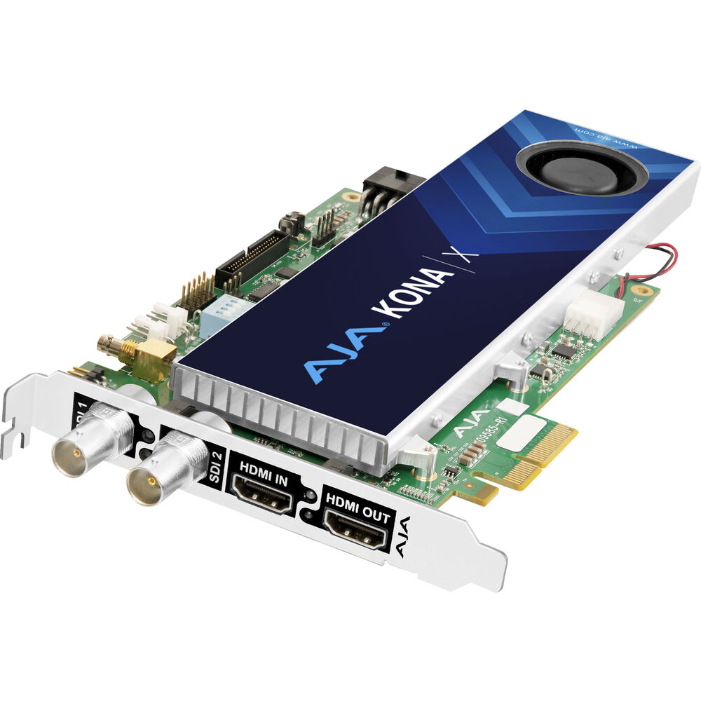 Карта PCIe AJA KONA X 12G-SDI и HDMI 2.0 со сверхнизкой задержкой
Карта PCIe AJA KONA X 12G-SDI и HDMI 2.0 со сверхнизкой задержкой