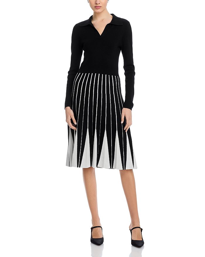 Платье-свитер с воротником T Tahari, черный
Платье-свитер с воротником T Tahari, черный