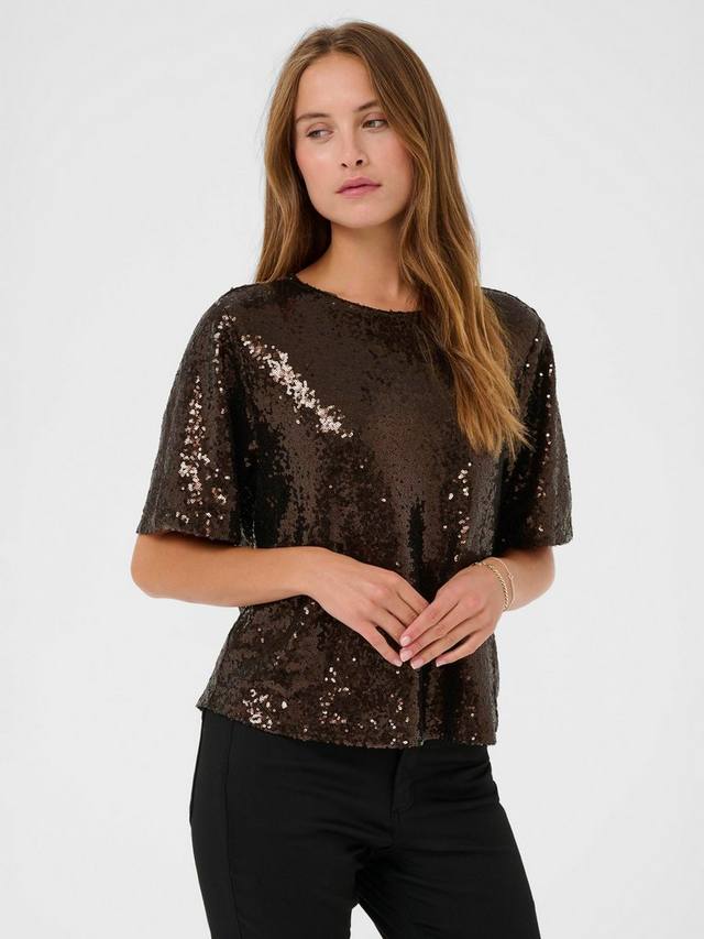 Топ с пайетками KAmiranda KAFFE, Brown
Топ с пайетками KAmiranda KAFFE, Brown