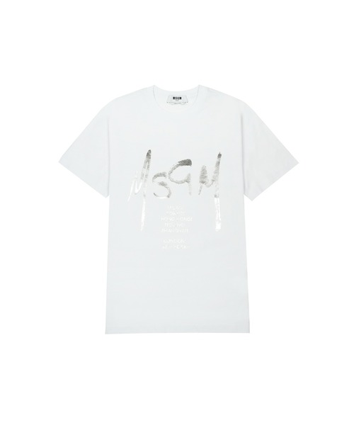 Футболка с логотипом MSGM WORLD CITY, фольгированная печать, белый/серебристый
Футболка с логотипом MSGM WORLD CITY, фольгированная печать, белый/серебристый