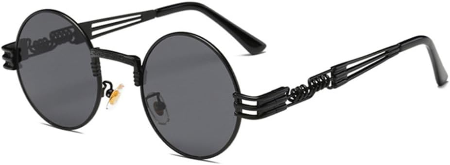 Круглые солнцезащитные очки в стиле стимпанк для мужчин и женщин, металлические очки, винтажные солнцезащитные очки с защитой от УФ-излучения UV400 generic, Black Frame Gray
Круглые солнцезащитные очки в стиле стимпанк для мужчин и женщин, металлические очки, винтажные солнцезащитные очки с защитой от УФ-излучения UV400 generic, Black Frame Gray