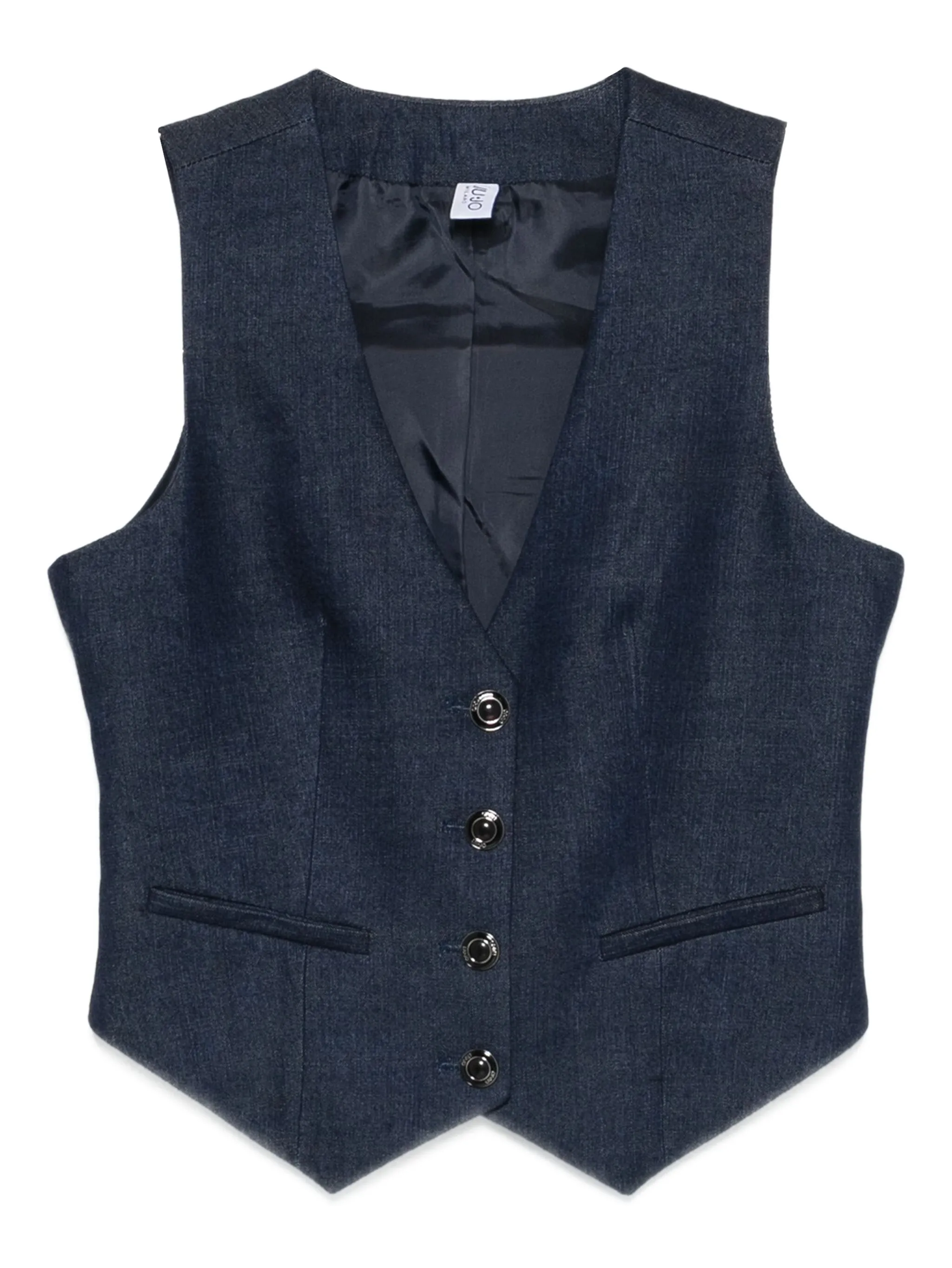 Жилет на пуговицах Liu Jo, синий
Жилет на пуговицах Liu Jo, синий