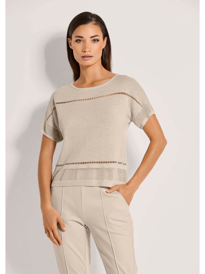 MADELEINE Свитер с короткими рукавами и глянцевым эффектом, цвет «галька»
MADELEINE Свитер с короткими рукавами и глянцевым эффектом, цвет «галька»