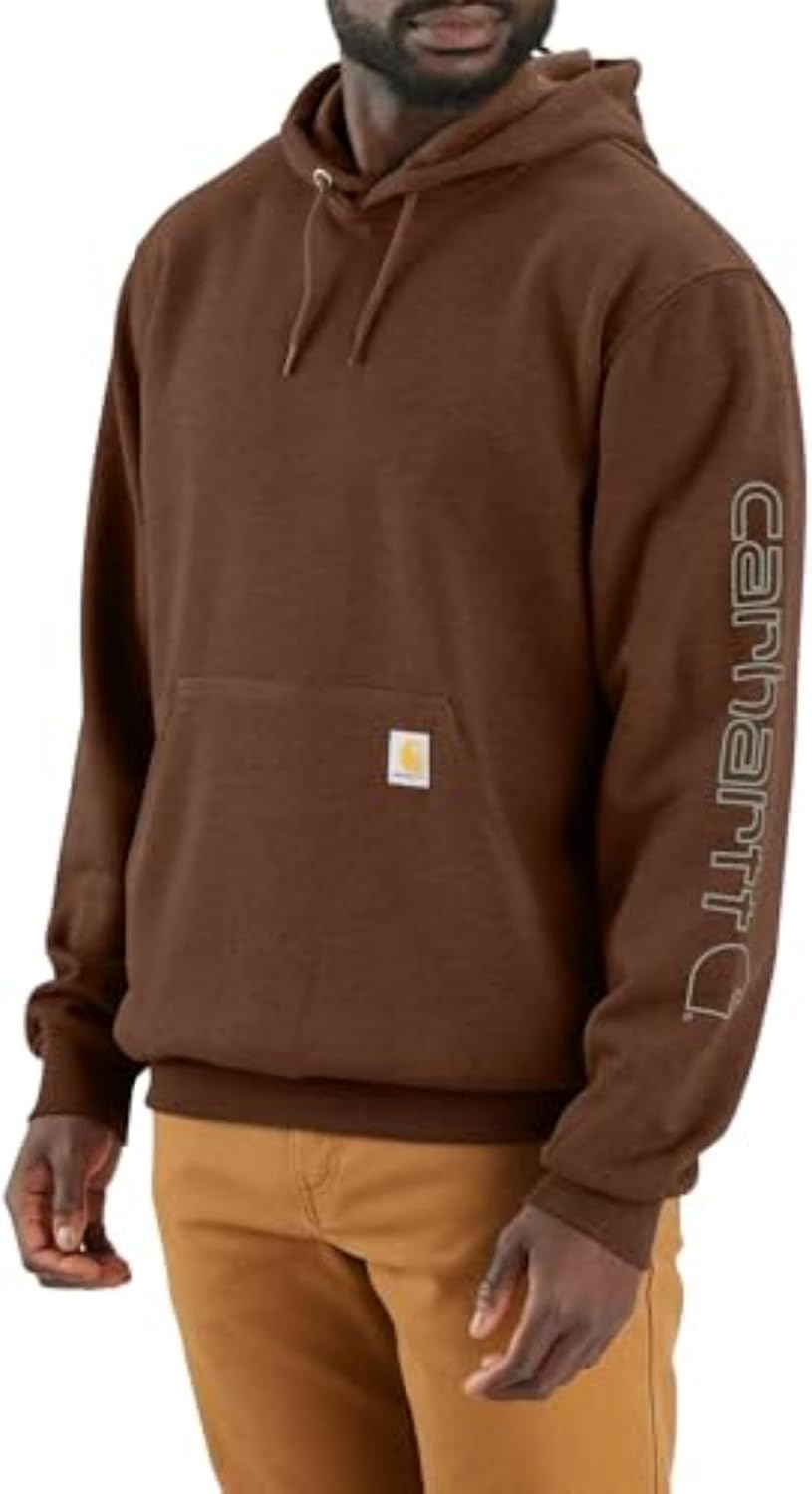 Carhartt мужская толстовка с логотипом на рукаве, свободный крой, средней плотности, распродажа, Mocha Heather
Carhartt мужская толстовка с логотипом на рукаве, свободный крой, средней плотности, распродажа, Mocha Heather
